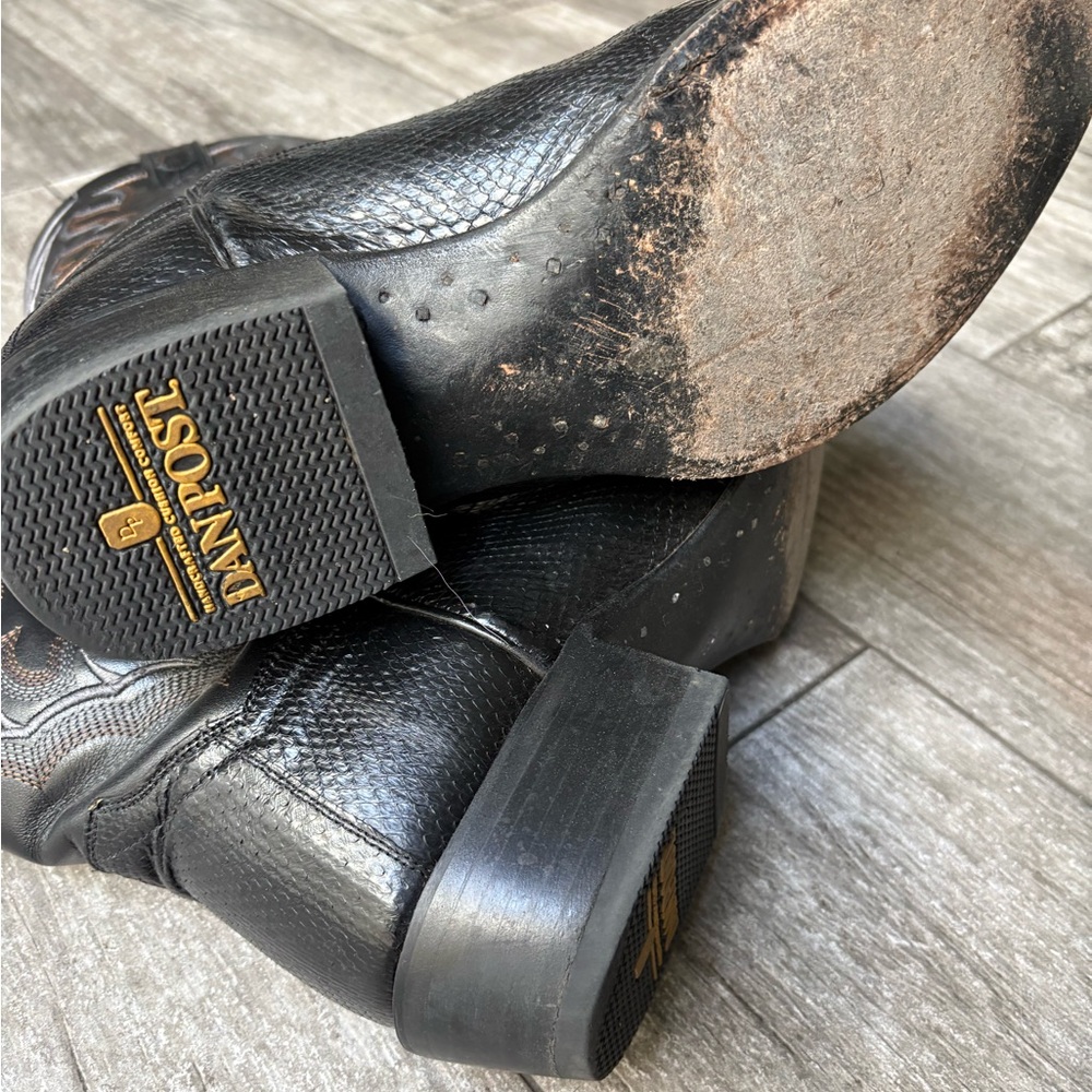 Dan Post Water Snake Cowboy Boots - Picture 5 of 7